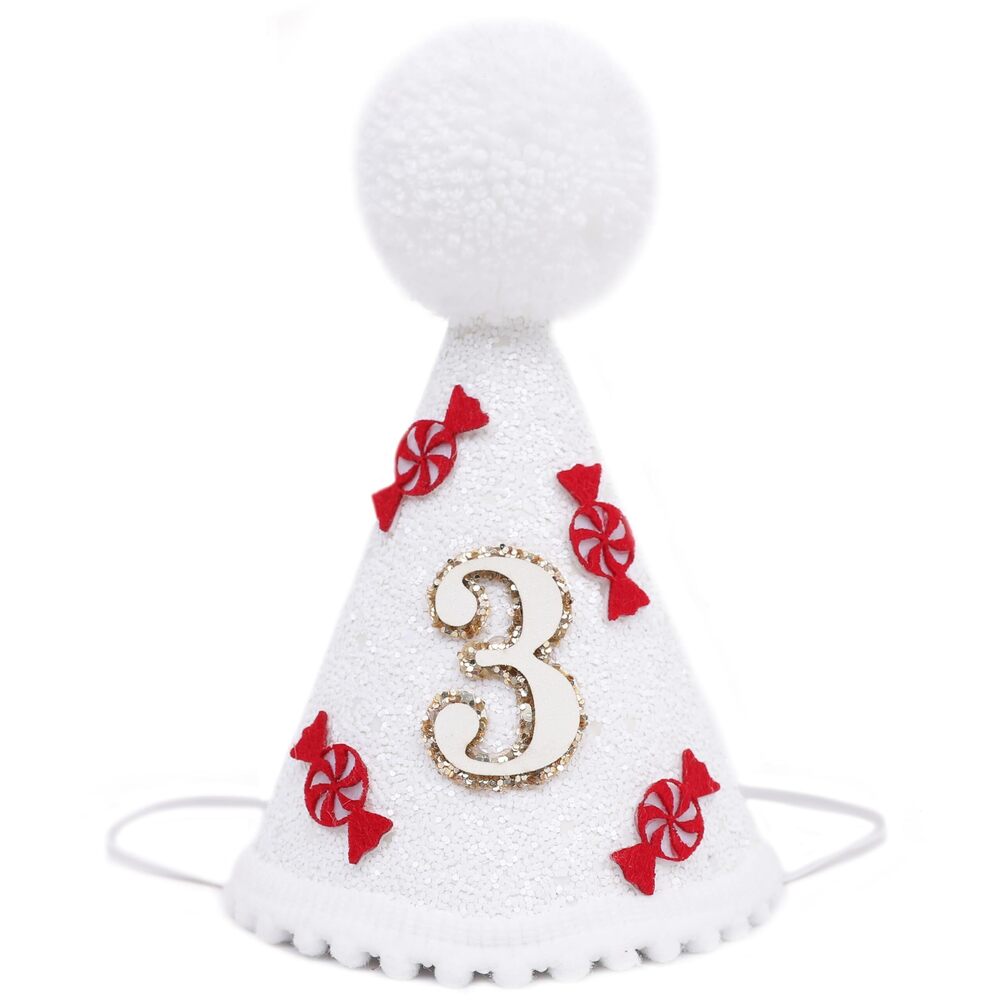 1914 3rd Birthday Hat - Christmas Three Years Old Decorations, Cake Smash